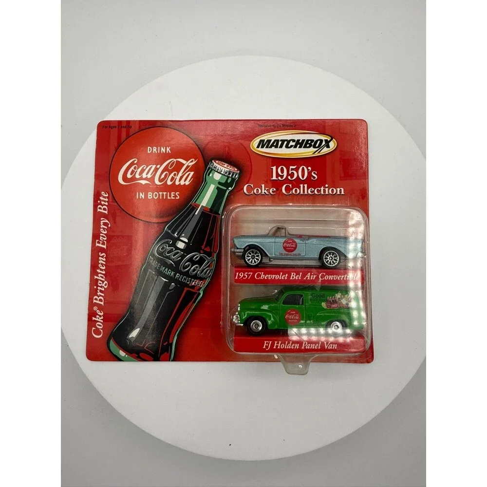 Vintage Mattel Matchbox CocaCola 1950's Collection - Convertible & Van Hotwheels
